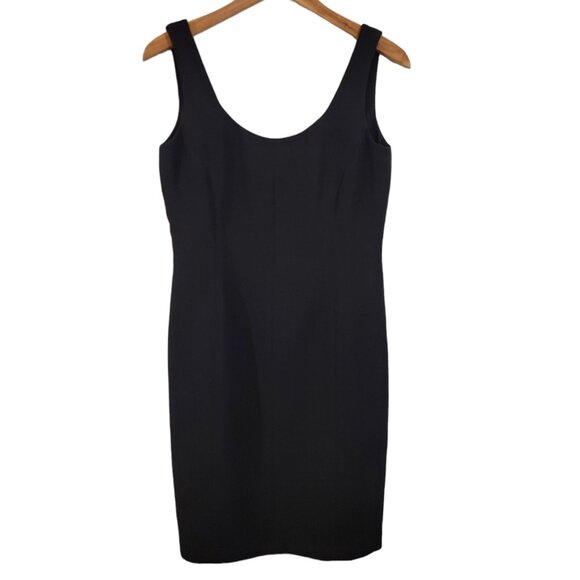 Linda Allard Ellen Tracy Classic Little Black Dress Sleeveless Back Zip Sz 6 EUC - Picture 1 of 6
